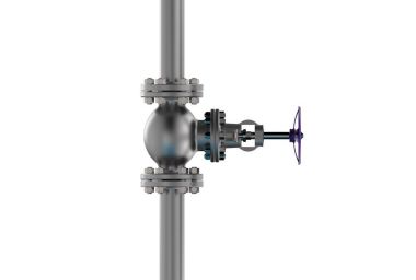 gaz valfleri 3D çizimi