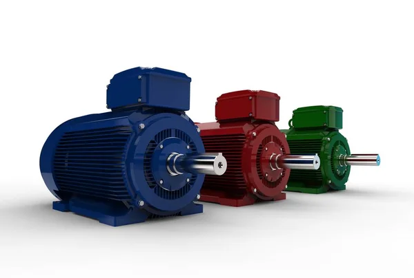 3d illustration of electric motors — Stock Photo, Image