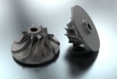 3D illustration of turbo impellers clipart