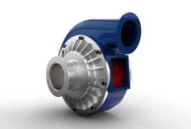 turbo pompa 3D çizimi