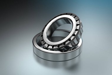 Konik rulman 3D çizimi