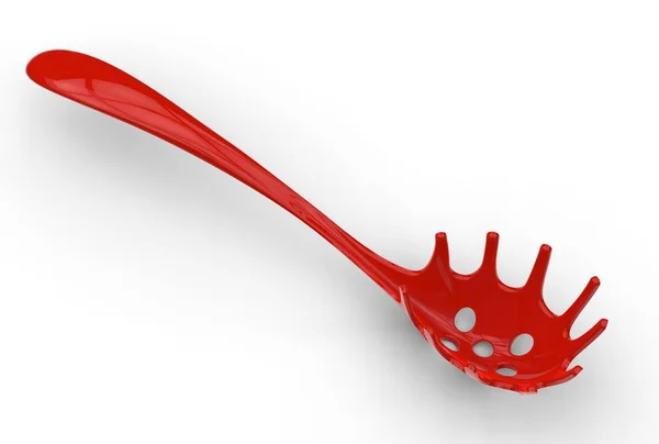 3D ilustracja makaron Scoop — Zdjęcie stockowe