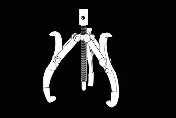 Ilustración 3d del extractor de rodamientos —  Fotos de Stock