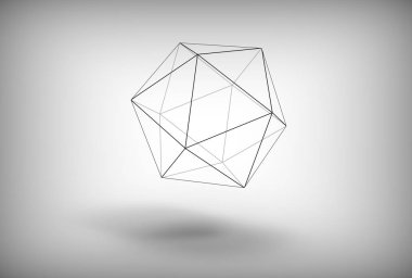 icosahedron 3D çizimi