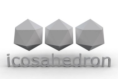 icosahedron 3D çizimi
