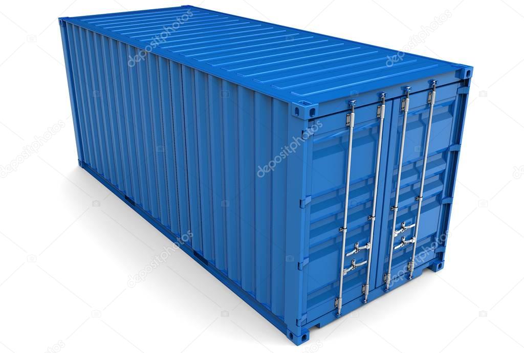 3d illustration of iso container