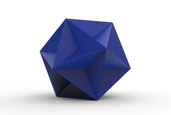 Illustration Fantastiska Dodecahedron Isolerad Vit — Stockfoto