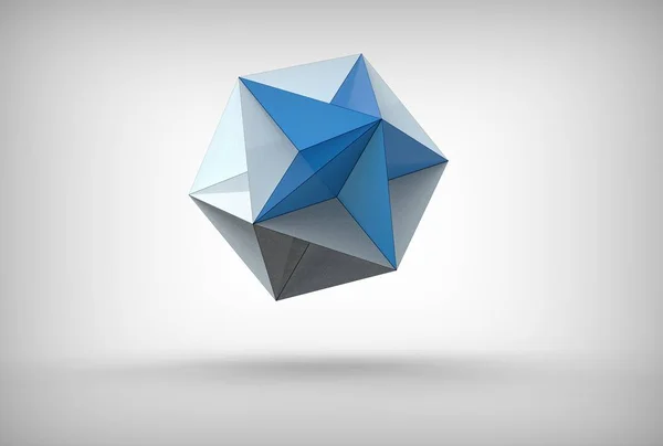 Ilustración Gran Dodecaedro Aislado Blanco — Foto de Stock