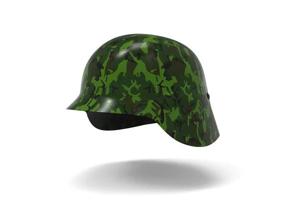 Ilustração Capacete Militar Isolado Diferentes Origens — Fotografia de Stock