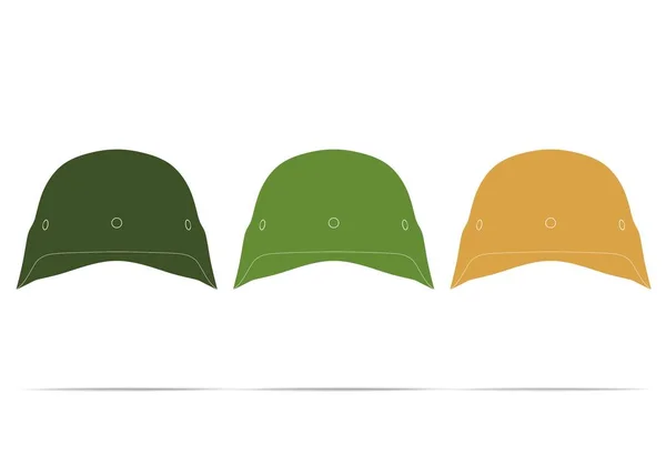 Иллюстрация Военного Шлема Изолированного Разных Фонах — стоковое фото