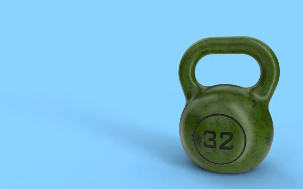 Illustration Der Kettlebell Isoliert — Stockfoto