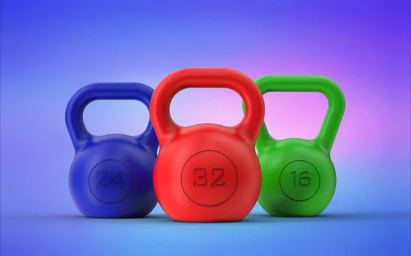 Illustration Kettlebell Isolated — Stock Photo, Image