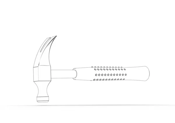 Illustration Hammer Isolated — Stock Photo, Image