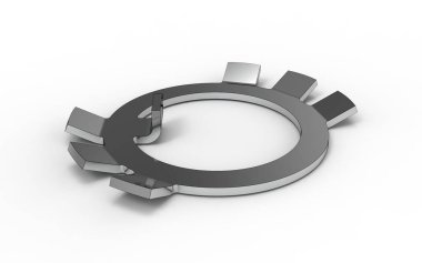 Çamaşır makinesinin beyaz arkaplanda izole edilmiş 3B çizimi