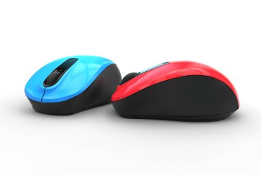 Bilgisayar faresinin 3 boyutlu resmi izole edildi