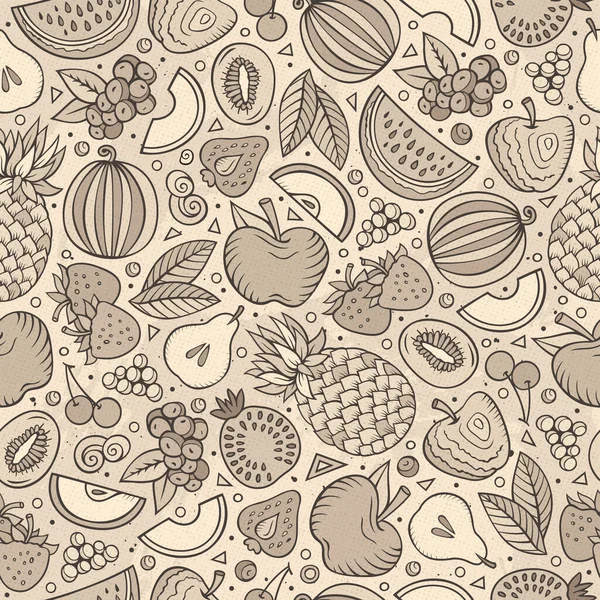 Cartoon hand-drawn Diet food seamless pattern — Stock Photo, Image