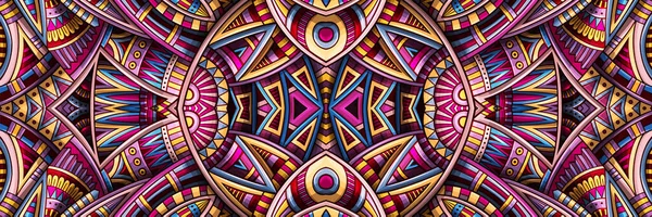 Abstracto patrón sin costura ornamental alfombra étnica. Vector fondo vintage . — Vector de stock