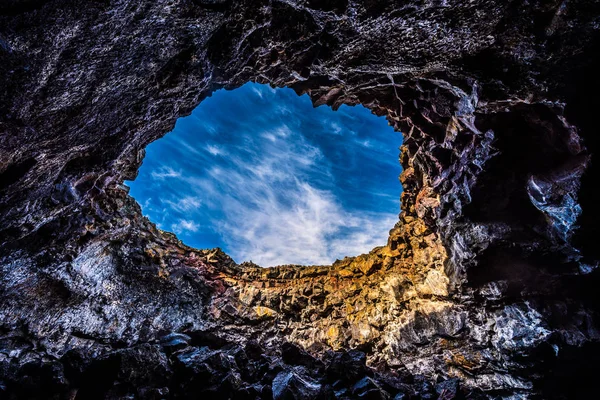 Indian Tunnel Lava Tubes Cave — Stock Photo, Image