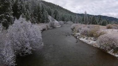 Kış Easley Creek Idaho başlayarak