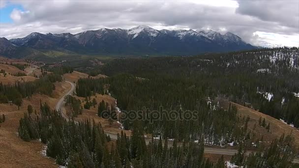 Vista desde Galena Pass Idahoo Sawtooth Mountains — Vídeo de stock