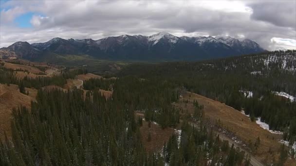 Galena Pass Idahoo testere dişi dağ manzarası — Stok video