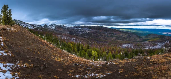 Aardbei bergen wildernis Malher National Forest Panorama — Stockfoto