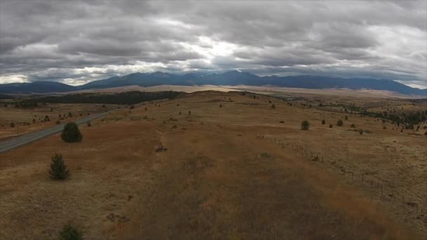 Strawberry Mountain Wilderness Oregon Aerial — Stock Video