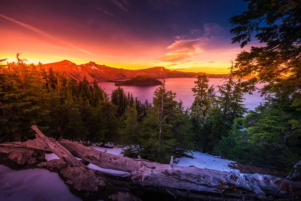 Parque nacional del cráter Lake Oregon — Foto de Stock