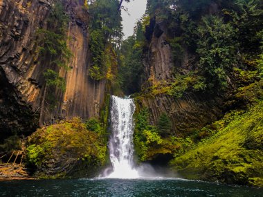 Toketee Falls Douglas County Oregon clipart