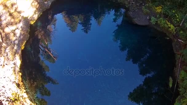 Tamolitch azul piscina Oregon — Vídeo de stock