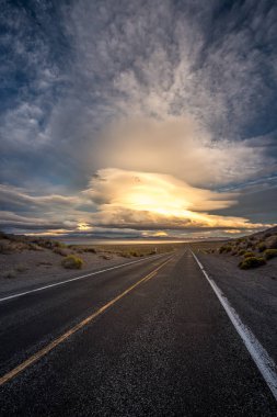Piramit Lake Road 446 Nixon Nevada dikey kompozisyon