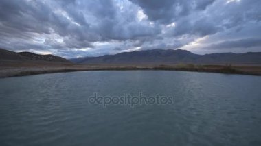 Hot Springs Nevada Ruby Vadisi günbatımı sonra