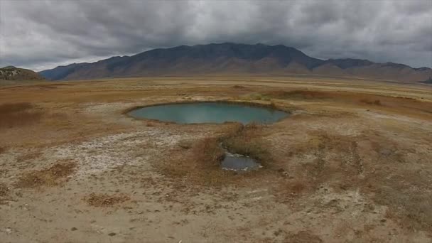 Hot Springs Nevada Ruby Valley after Sunset — Stock Video