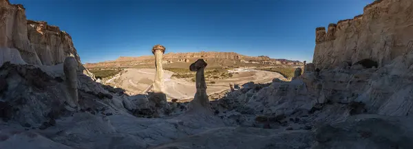Panoramic Shot Wahweap Hoodoos near Kanab — Stock Photo, Image