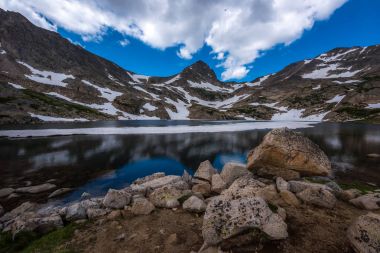 Mavi Göl Mt Toll yansıması ile