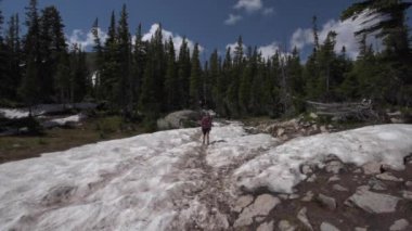 Backpacker yakınındaki Mavi Göl Colorado Vadisi girme