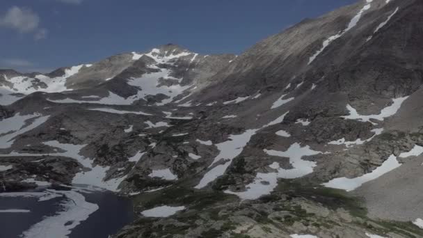 Blue Lake Mt Toll al atardecer Hermoso paisaje de Colorado — Vídeos de Stock