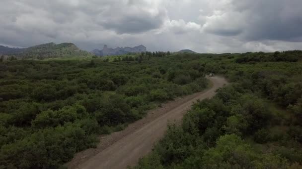 Owl Creek Pass Menuju Silver Jack Reservoir — Stok Video