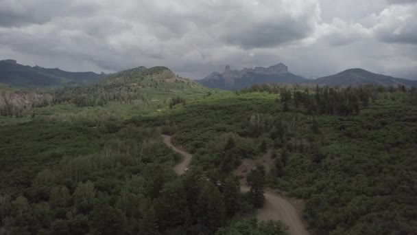 Owl Creek Pass Silver Jack Reservoir — Stock Video