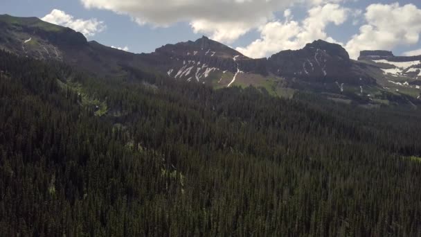 Västra Cimarron Floden Med Coxcomb Redcliff Och Fästning Berg — Stockvideo