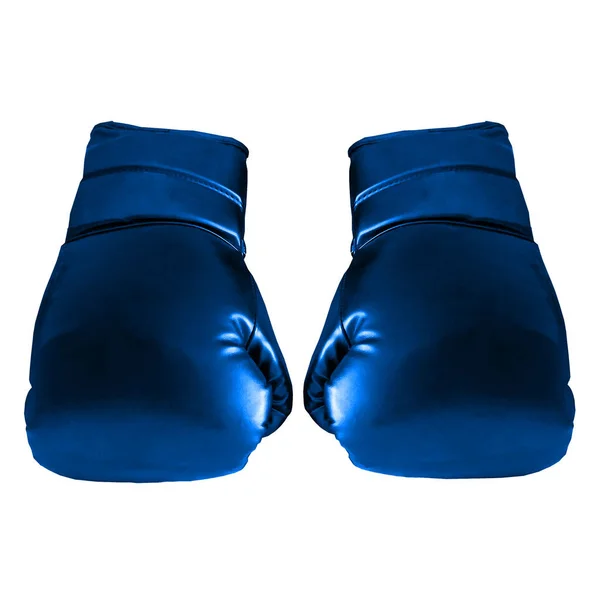Guantes de boxeo azul 3D —  Fotos de Stock