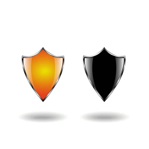 Two shield. Vector Illustration — Stock Vector