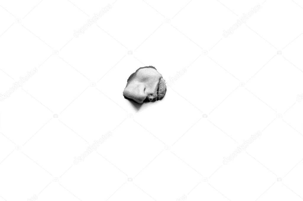 parts of the face on a white background