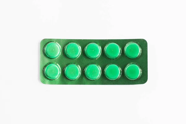 Izolat Tabletki Białym Tle — Zdjęcie stockowe