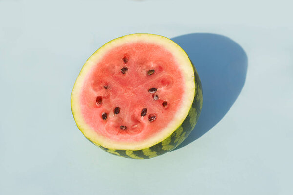 watermelon on a blue background