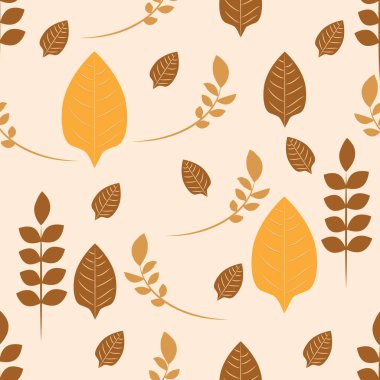 Sonbahar yineleme desenini bırakır ve kahverengi aralığıyla kaynaklanıyor