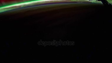 Güzel ve muhteşem zoom uzaydan uydu üzerinden Aurora Australis geçen zaman atlamalı dışında. Dünya haritaları ve Nasa tarafından görüntü nezaket.