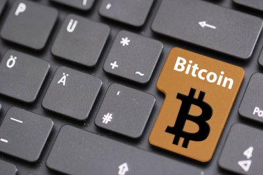 bilgisayar klavye ile bitcoin düğme