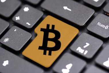 bilgisayar klavye ile bitcoin düğme