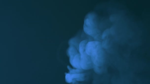 Zeitlupe Weiße Rauchwolke Auf Isoliertem Hintergrund — Stockvideo